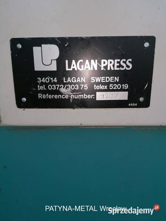 PROSTOWARKA prościarka do blach LAGAN Szwecja Wrocław sprzedam