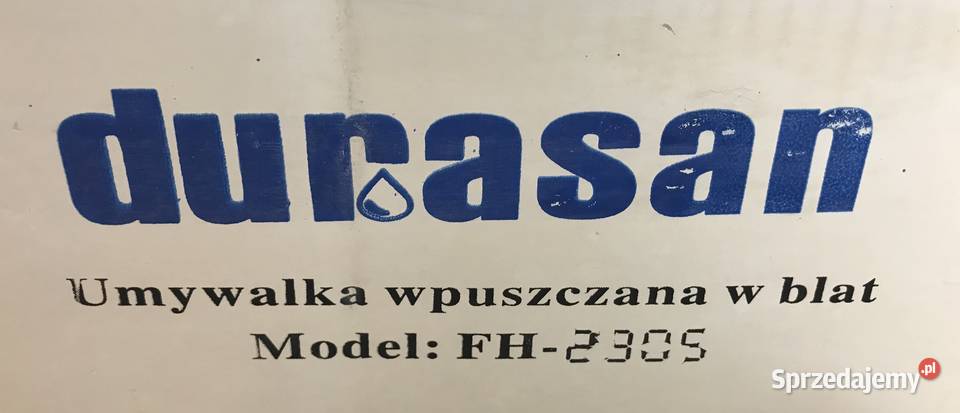 nowa umywalka wpuszczana w blat Durasan