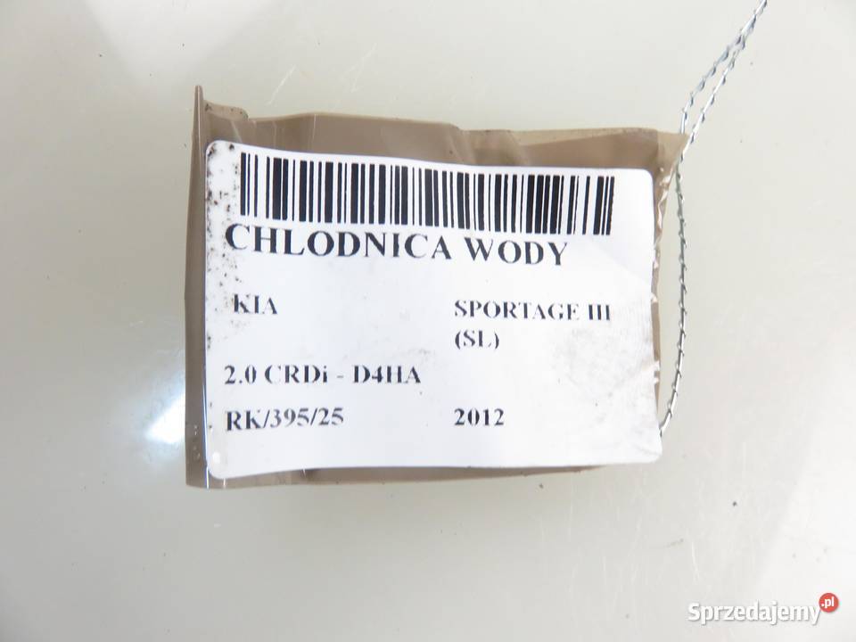 CHŁODNICA WODY KIA SPORTAGE III 20 CRDi 136 D4HA osobowe sprzedam