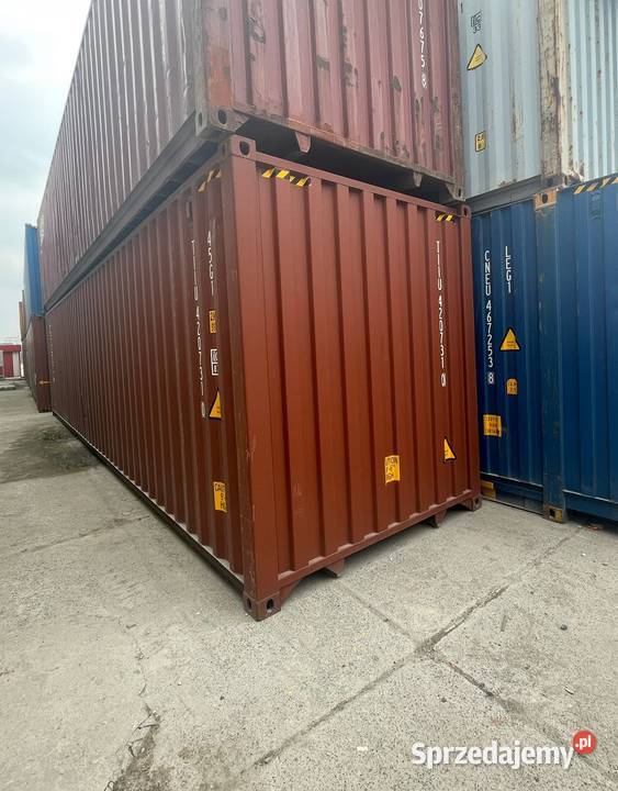 Kontener morski 40 HC 12m Szczelny transporcie Warszawa
