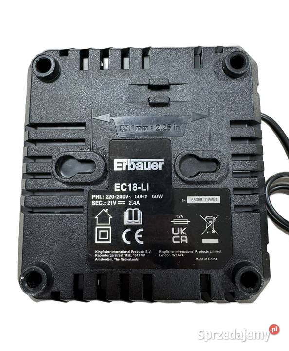 Ładowarka do akumulatora ERBAUER EC18Li Elbląg sprzedam