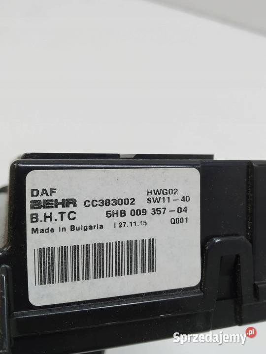 MODUŁ NAGRZEWNICY CC383002 5HB00935704 DAF XF