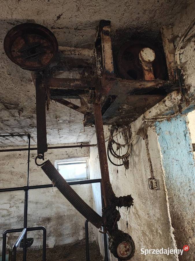 Zgarniacz linowy obornikawyciąg