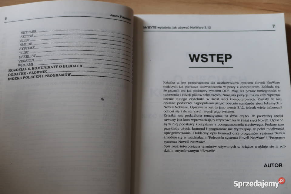 Jacek Pawelec Mr Byte wyjaśnia pracować w NOVELL internet, komputery Siedlce