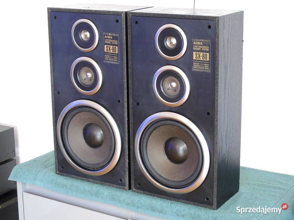 Świetne kolumny stereo Aiwa SX80 mocne DOSTAWA Jasło