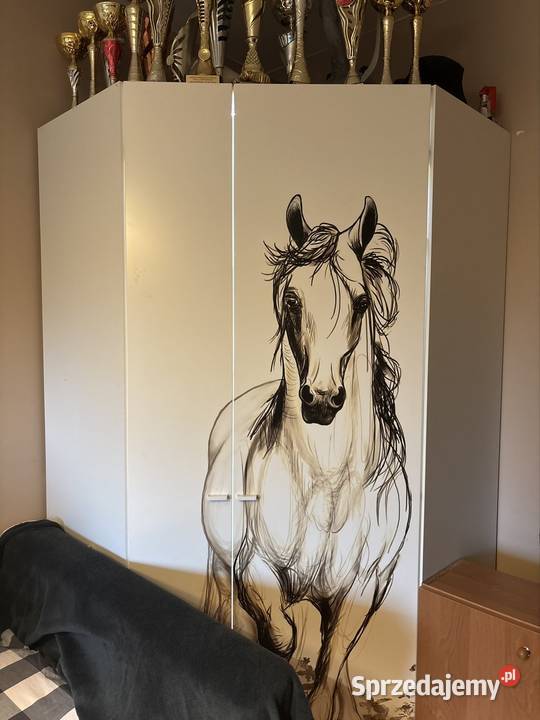 Szafa narożna oświetlana Meblik Yo White Horse podlaskie Białystok