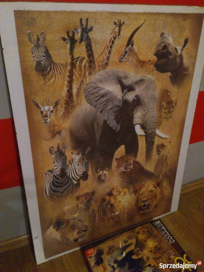 DUŻE Puzzle 2000antyrama 77x100obraz dzikie Katowice