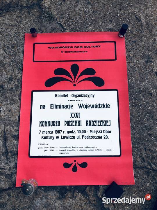 Plakat wojewódzki dom kultury w Skierniewicach Łowicz sprzedam