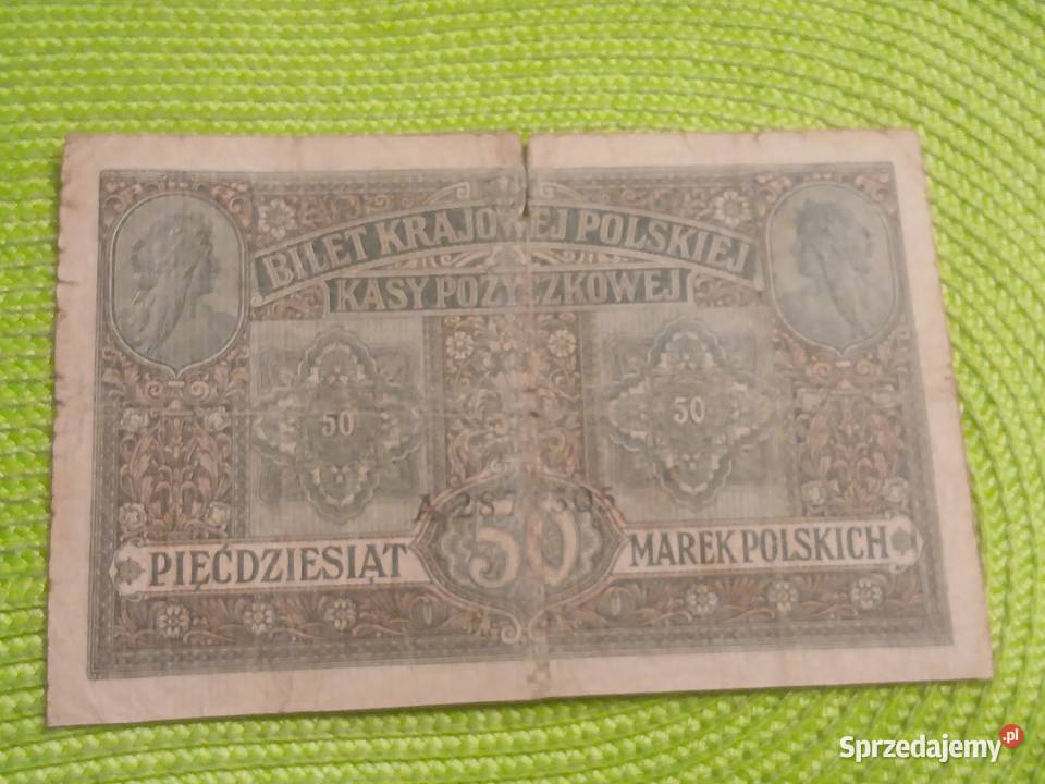 banknot polski 50 000 marek polskich z 1917r podlaskie