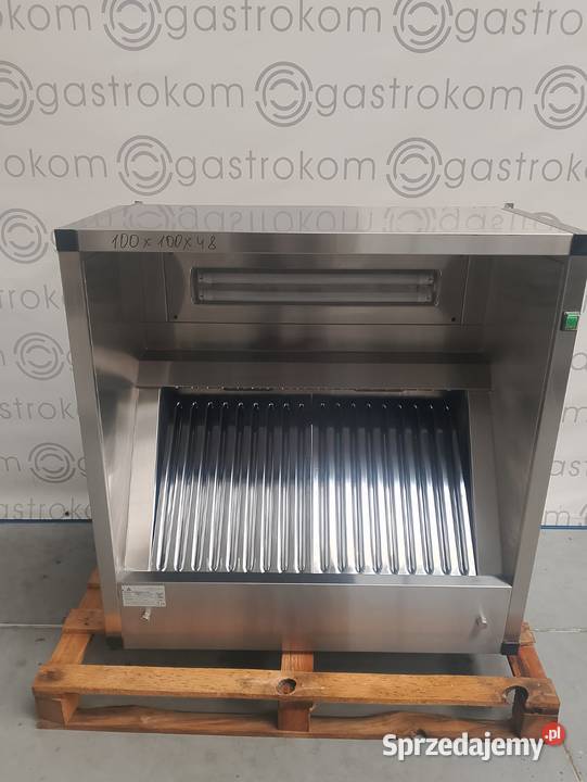 OKAP PRZYŚCIENNY SKRZYNIOWY 100X100 ŚR 200MM Wrocław sprzedam