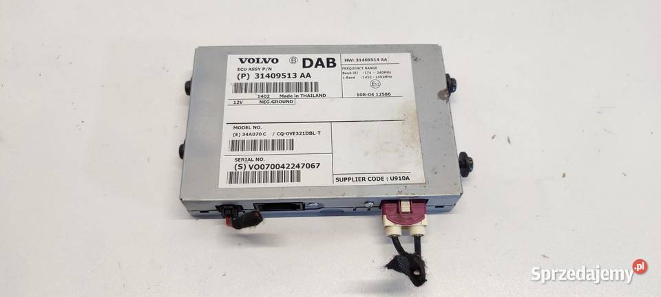 VOLVO XC60 MODUŁ STEROWNIK DAB 31409513 osobowe sprzedam