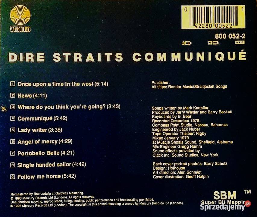 Wspaniały Album CD DIRE STRAITS Album Katowice sprzedam