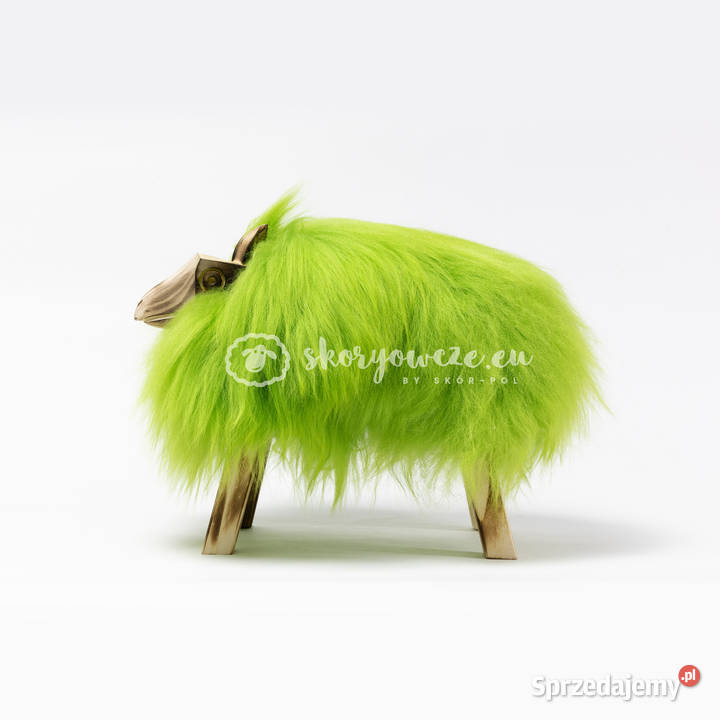 Krzesło baranek dekoracyjny zielony