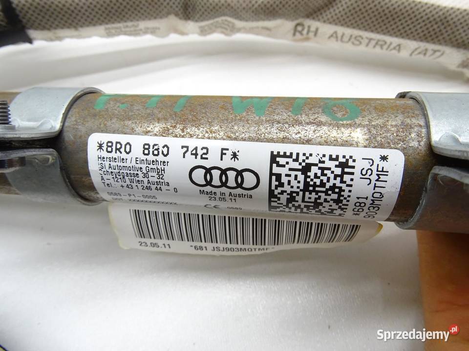 KURTYNA POWIETRZNA AIRBAG PRAWA 8R0880742F AUDI