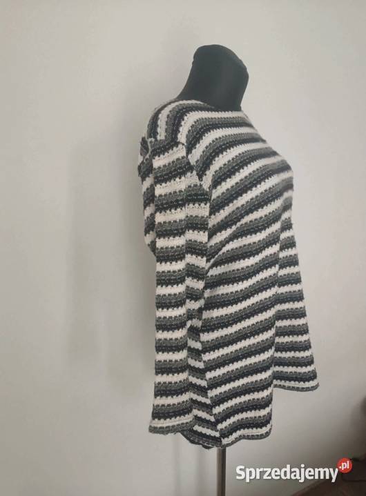 Bluzka damska paski czarno białe jesień Krosno