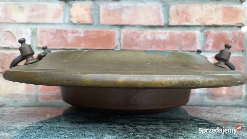 Mosiężna misa z uchwytami Donica 797