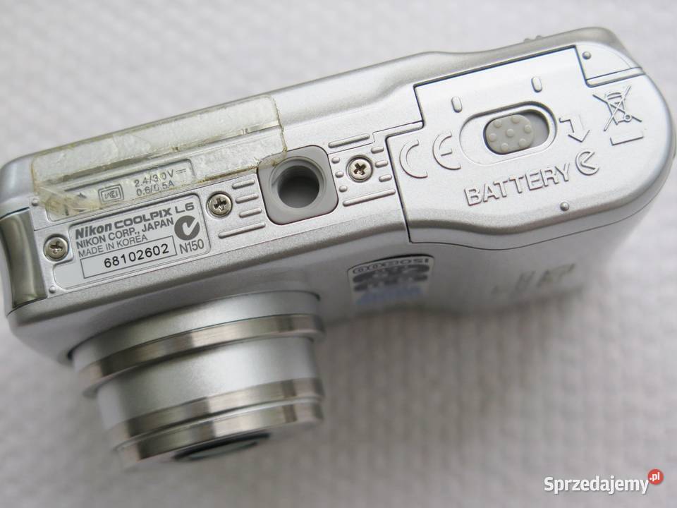 Aparat Nikon coolpix L 6 przyłącza instrukcja sprzedam