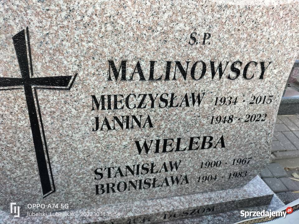 Malowanie odnawianie renowacja liter na pomniku Pozostałe usługi Pozostałe usługi