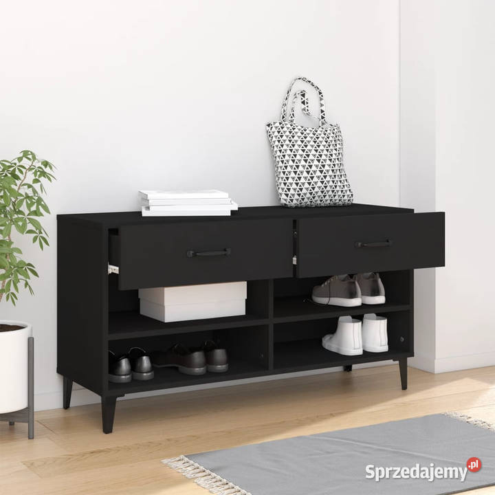 Szafka na buty czarna 102x35x55 materiał mazowieckie Warszawa