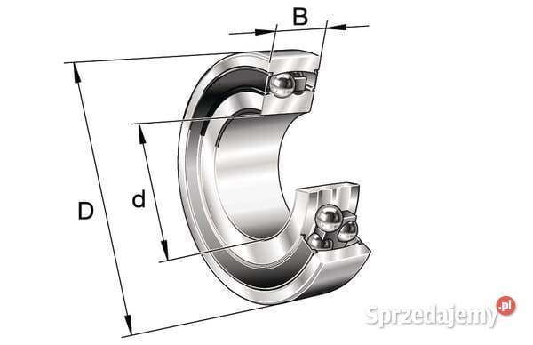 Łożysko kulkowe samonastawne 17x40x16 mm INAFAG Pozostałe Rolnictwo Kamionna