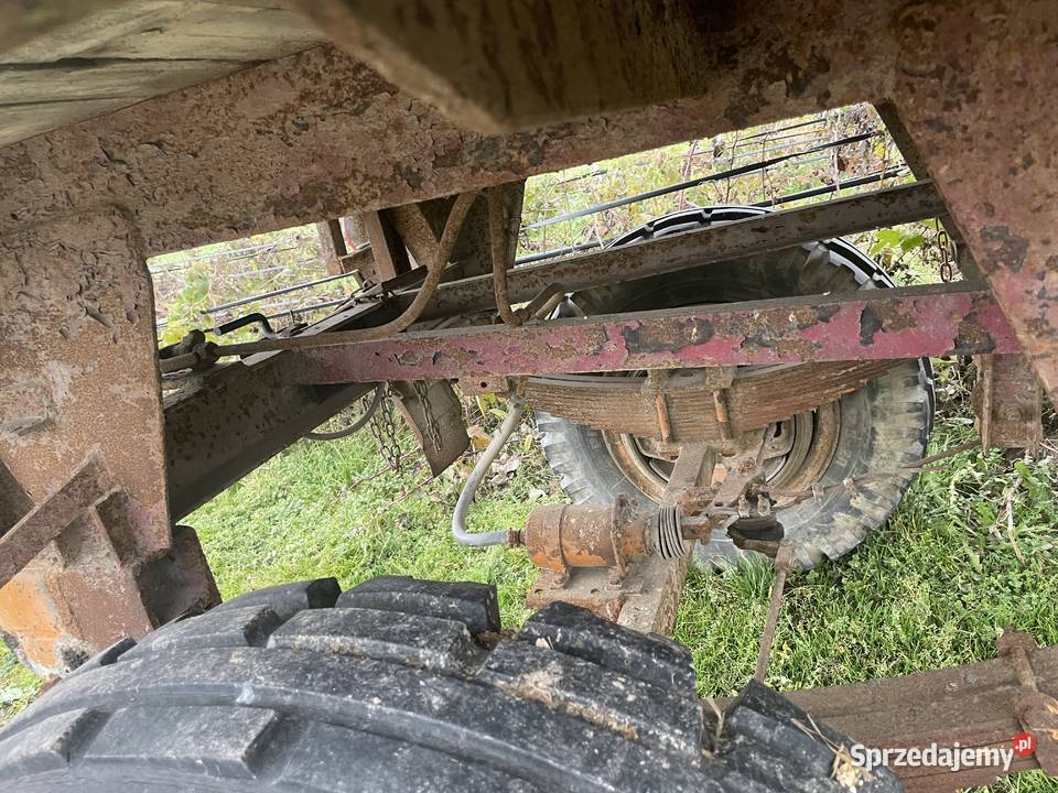 Rolnicza przyczepa sztywna niemiecka Długowola Pierwsza