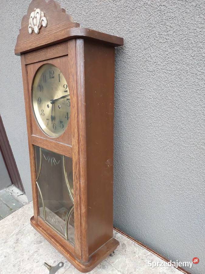 Stary zegar ścienny gabinetowy GB Gustav Becker