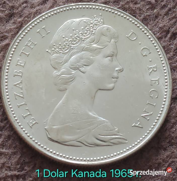 1 Dolar Kanada 1965 r Mennicze srebro sprzedam