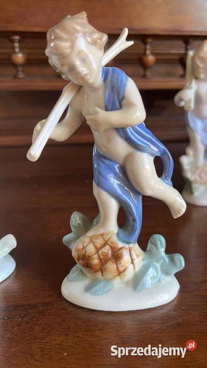 Zima Figurki Pory Roku IlmenauPorzellanfabrik Porcelana i szkło Gdańsk