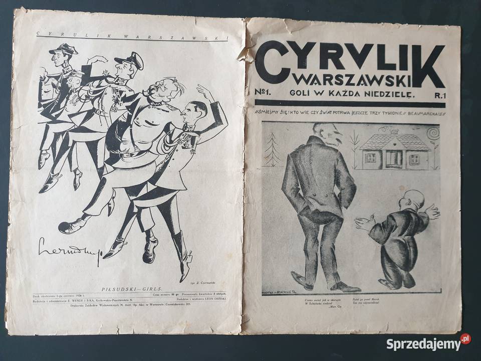 Cyrulik Warszawski numer 1 1926 Gdynia