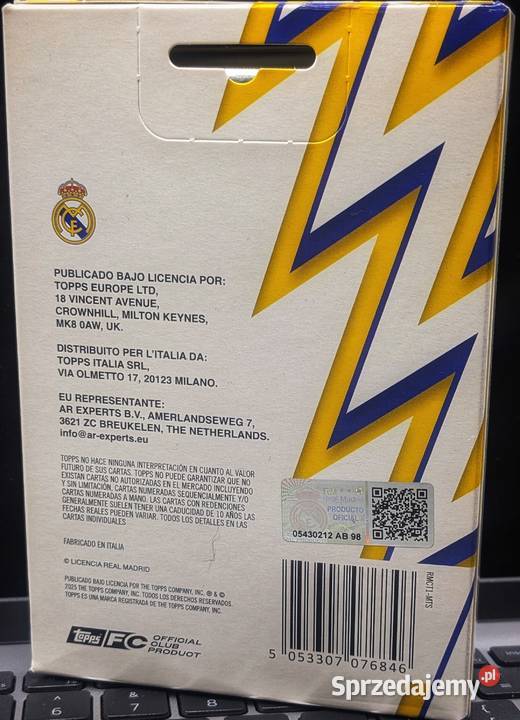202526 Topps Soccer Real Madrid Collector Tin Tomaszów Lubelski
