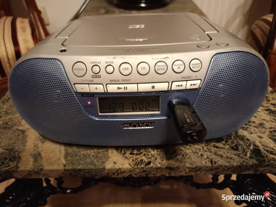Boombox SONY ZS30CP Mp3 USB Aux Radioodtwarzacze Drawski Młyn sprzedam