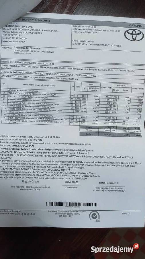 Toyota Yaris 3 Hybrid lakier metallic mazowieckie Warszawa