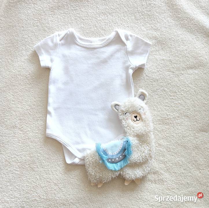 Białe body niemowlęce 62 bawełna noworodek Szczecin sprzedam