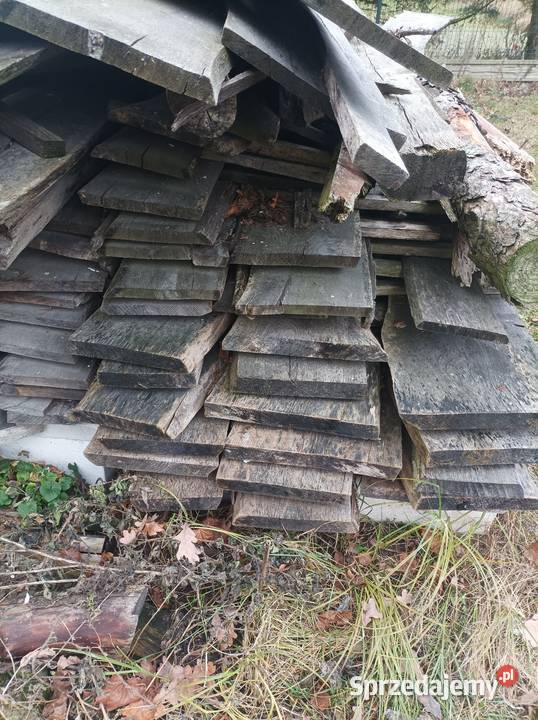 Bale deski drewno dąb suche Sterdyń