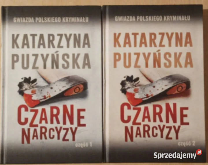 Czarne narcyzy część 1 i 2 Katarzyna Puzyńska łódzkie Aleksandrów Łódzki sprzedam