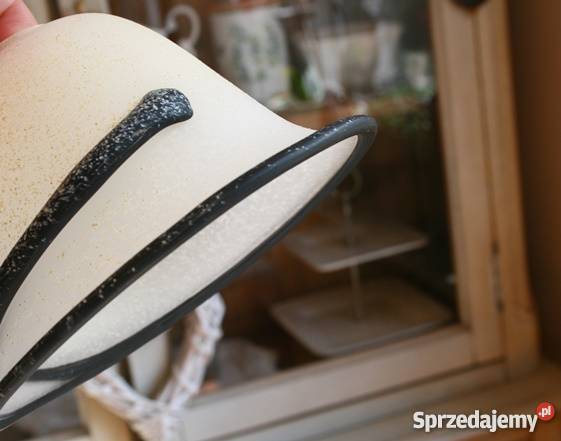 Piękny szklany matowiony klosz do lampy kinkietu Poznań