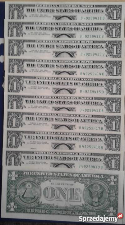 1 Dolar USA 2017 rUNC20 Kolejne numery Menn B Konin