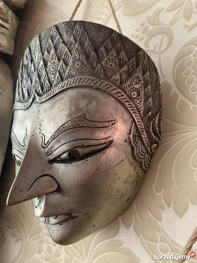 Realistyczna straszna Maska mosiężna maski Bystrzyca Kłodzka