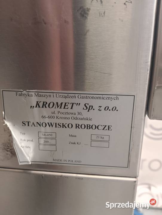 Stanowisko neutralne Kromet  45x90x85 Gastronomia Wrocław
