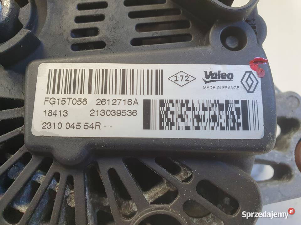 Renault Kangoo II 15 DCI ALTERNATOR 231004554R Janów