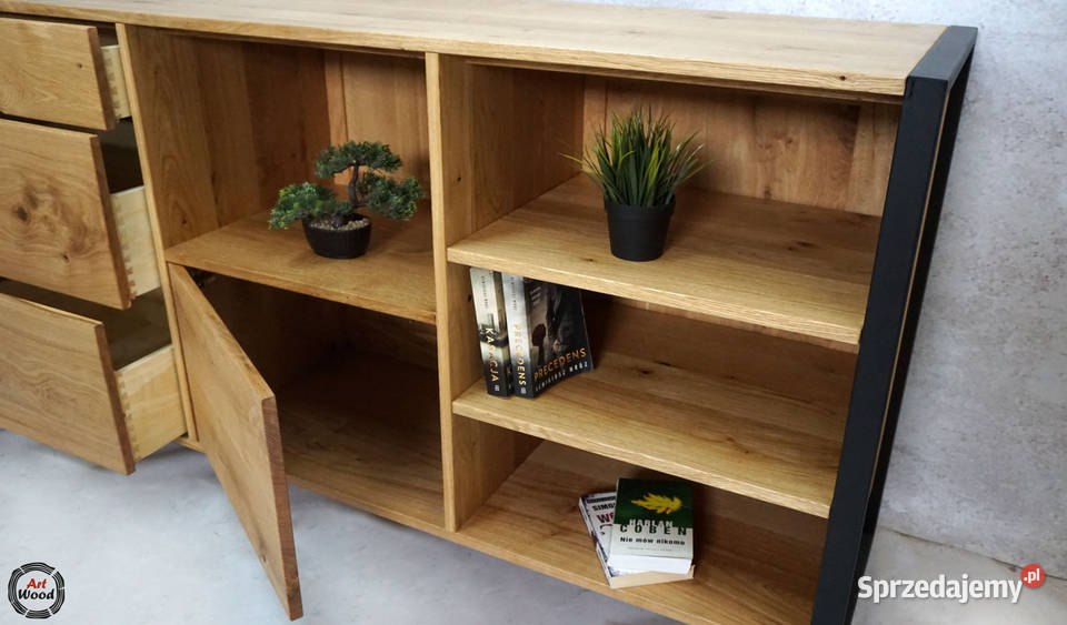 Komoda loftowa komoda z litego dębu Nowy Sącz sprzedam