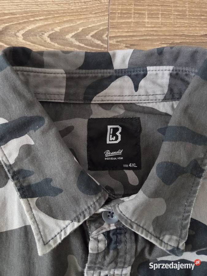 Koszula męska Brandit Grey Camo Gdańsk