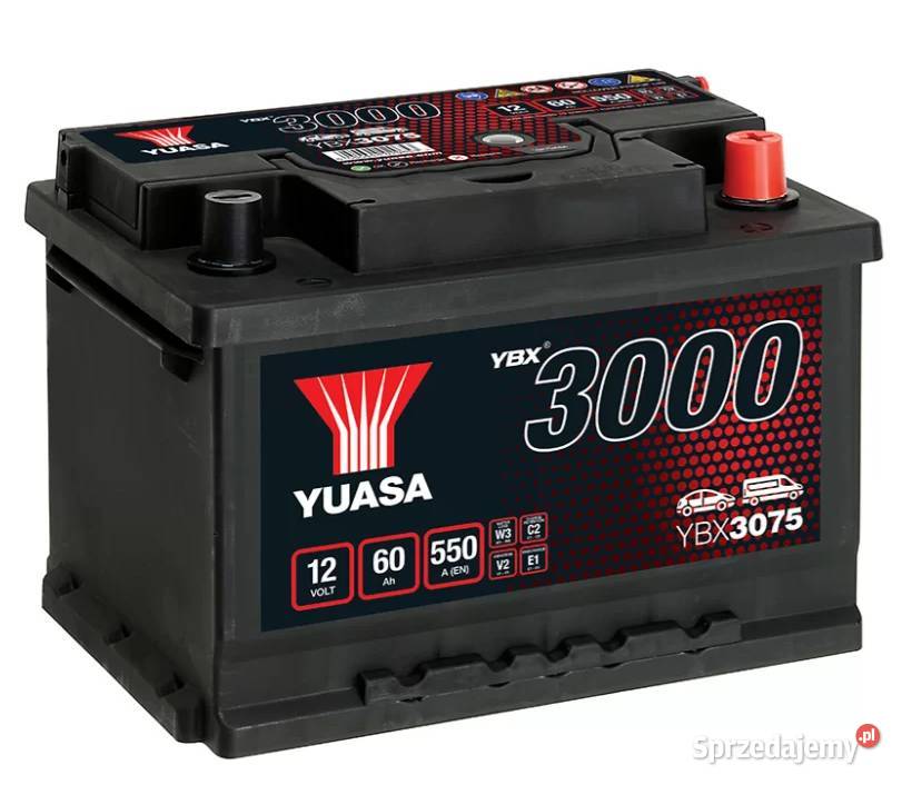 Akumulator Yuasa Standard 12V 60Ah 550A Prawy Ostrów Wielkopolski