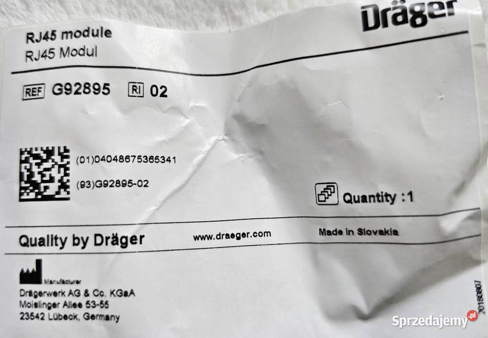 wtyk drager rj45 kat 6a beznarzędziowy Jarosław
