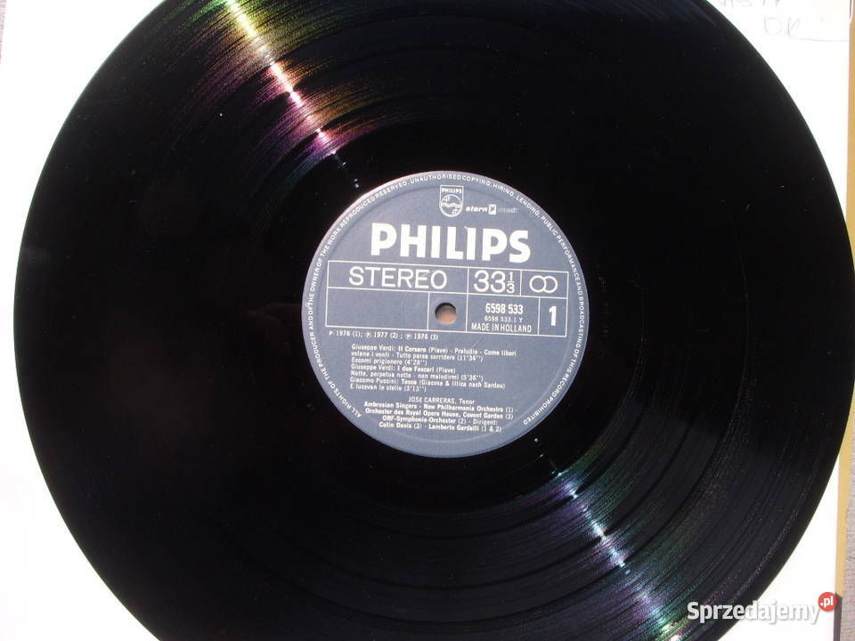 Klasyka LP JOSE CARRERACSING OPERNARIEN 1976 klasyczna dolnośląskie Wołów