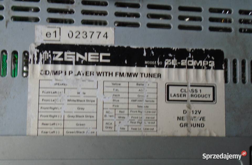 Radio samochodowe ZENEC Nowa Brzeźnica