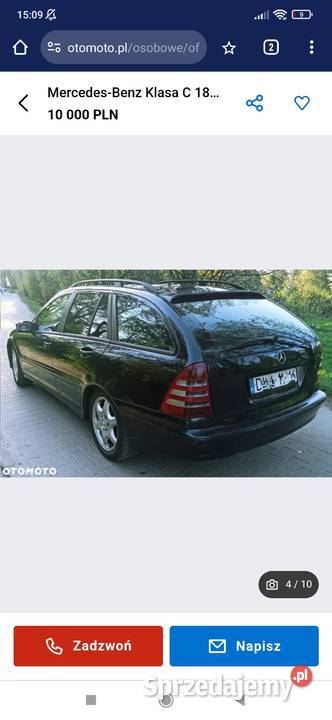 MercedesBenz klasa c LPGBENZYNA 180T kompr Wrocław