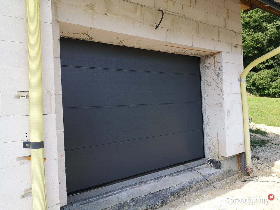 Brama na PILOTA ANTRACYT 2750x2250 garażowa małopolskie Chrzanów
