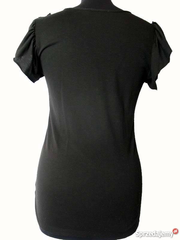TOP BLUZKA Tshirt 38 M biust 90100 czarny