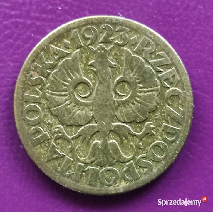 Moneta przedwojenna II RP 5 groszy 1923 Oryginał